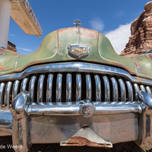2014-07-10 - Lekker brede front-grill<br/>Cow Canyon Trading Post - Bluff - Verenigde Staten<br/>Canon EOS 5D Mark III - 16 mm - f/8.0, 1/640 sec, ISO 200