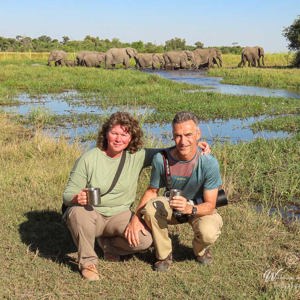 2024-05-02 - Zo dichtbij konden we dit meemaken, met koffie<br/>Moremi Game Reserve - Kwai (Okavango Delta) - Botswana<br/>Canon PowerShot SX70 HS -  - , , ISO 100