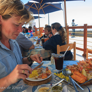 2007-08-14 - Heerlijke garnalen en vis als lunch<br/>Restaurant bij strandboulevard - Swakopmund - Namibie<br/>Canon EOS 30D - 17 mm - f/8.0, 0.02 sec, ISO 200