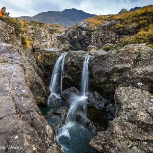 2016-10-16 - Dubbele waterval - en Carin<br/>Fairy Pools - Glen Brittle - Schotland<br/>Canon EOS 5D Mark III - 16 mm - f/11.0, 0.25 sec, ISO 100