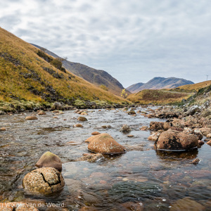 2016-10-20 - Riviertje onderweg naar Glen Etive<br/>Weg van A82 naar Glen Etive - Glencoe - Schotland<br/>Canon EOS 5D Mark III - 38 mm - f/11.0, 1/40 sec, ISO 200