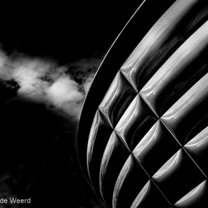 2016-10-21 - SSE Hydro in zwart-wit<br/>The SSE Hydro - Glasgow Science Centre - Glasgow - Schotland<br/>Canon EOS 5D Mark III - 35 mm - f/8.0, 1/250 sec, ISO 200