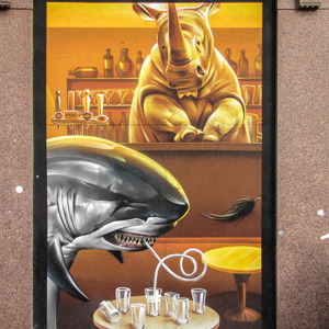 2016-10-22 - Muurschldering Argyle Street Cafe - door SMUG<br/>Argyle street - Glasgow - Schotland<br/>Canon PowerShot SX1 IS - 9.6 mm - f/3.5, 0.01 sec, ISO 125