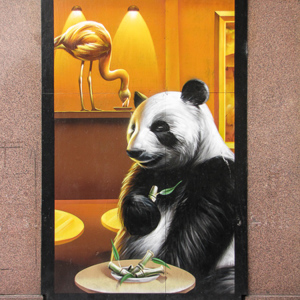 2016-10-22 - Muurschldering Argyle Street Cafe - door SMUG<br/>Argyle street - Glasgow - Schotland<br/>Canon PowerShot SX1 IS - 11.3 mm - f/3.5, 0.01 sec, ISO 100