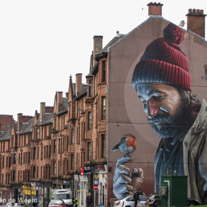 2016-10-22 - Muurschildering Saint Mungo - door SMUG<br/>Highstreet - Glasgow - Schotland<br/>Canon PowerShot SX1 IS - 14.6 mm - f/4.0, 1/125 sec, ISO 80