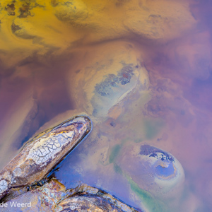 2017-05-01 - Rio Tinto - stenen in de gekleurde rivier<br/>Brug ten zuiden van Berrocal - Berrocal - Spanje<br/>Canon EOS 5D Mark III - 31 mm - f/22.0, 1 sec, ISO 100