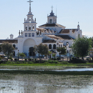 2017-05-03 - uitzicht op Santuario de Nuestra Señora del Rocio<br/>El Rocío - Spanje<br/>Canon PowerShot SX1 IS - 27.6 mm - f/4.5, 1/800 sec, ISO 80