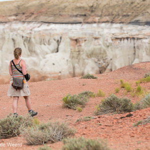 2014-07-09 - Carin op weg naar weer een mooie foto-spot<br/>Coal Mine Canyon - Tuba City - Verenigde Staten<br/>Canon EOS 5D Mark III - 200 mm - f/5.6, 1/320 sec, ISO 200