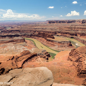 2014-07-13 - Uitzicht op de slingerende Colorado River<br/>Dead Horse Point State Park - Moab - Verenigde Staten<br/>Canon EOS 5D Mark III - 24 mm - f/11.0, 0.01 sec, ISO 200