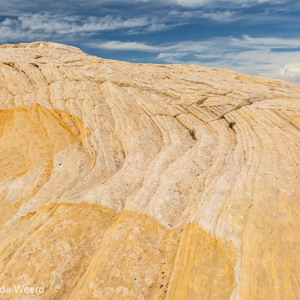 2014-07-14 - Lijnenspel op de gele rots<br/>Net buiten Goblin Valley State P - Hanksville - Verenigde Staten<br/>Canon EOS 5D Mark III - 24 mm - f/11.0, 1/200 sec, ISO 200
