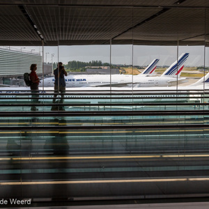 2013-07-23 - Selfie van Wouter en Carin<br/>Vliegveld - Parijs - Frankrijk<br/>Canon EOS 7D - 32 mm - f/8.0, 1/80 sec, ISO 200