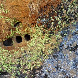 2013-08-02 - Kleurige rotsen en algen<br/>Isalo NP - Ranohira - Madagaskar<br/>Canon EOS 7D - 73 mm - f/8.0, 1/40 sec, ISO 200