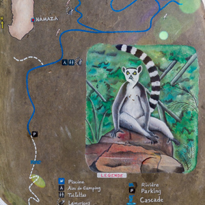 2013-08-02 - Kaartje van onze wandeling<br/>Isalo NP - Ranohira - Madagaskar<br/>Canon EOS 7D - 35 mm - f/8.0, 0.01 sec, ISO 200