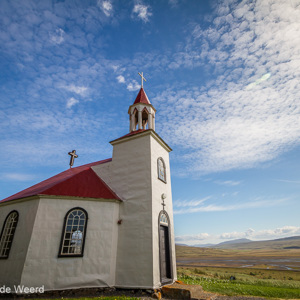 2012-07-31 - Achthoekig kerkje<br/>Silfrastadir - IJsland<br/>Canon EOS 7D - 10 mm - f/8.0, 0.01 sec, ISO 100