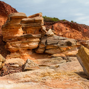 2011-07-12 - Rood, oranje, geel - prachtige rotsen<br/>Gantheaume point - Broome - Australië<br/>Canon EOS 7D - 28 mm - f/8.0, 1/160 sec, ISO 200