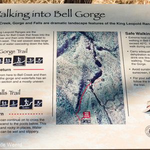 2011-07-14 - Informatiebord van de Bell Gorge Trail<br/>Bell Gorge - King Leopold Range Conservation  - Australië<br/>Canon EOS 7D - 40 mm - f/8.0, 1/125 sec, ISO 100