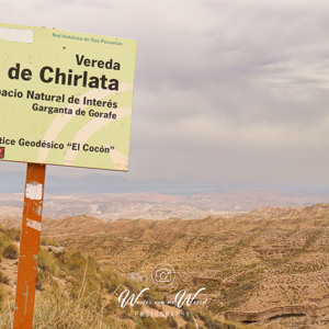 2023-04-28 - Bordje van Vereda de Chirlata<br/>Ruta del desierto de Gorafe - Gorafe - Spanje<br/>Canon PowerShot SX70 HS - 7.4 mm - f/6.3, 1/1000 sec, ISO 100