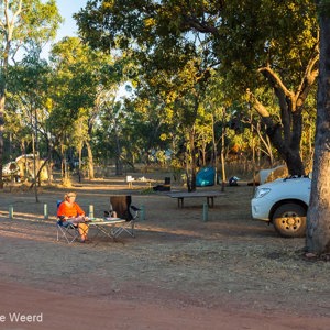 2011-07-23 - Met onze camper op de camping<br/>Gurrandalng Campground - Keep River National Park - Australië<br/>Canon EOS 7D - 24 mm - f/5.0, 1/40 sec, ISO 200