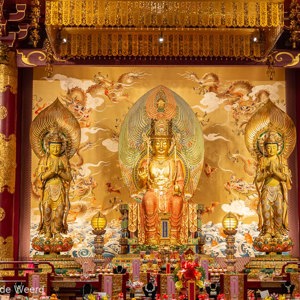 2018-11-18 - Ze houden wel van goudkleurige versierselen<br/>Buddha Tooth Relic Temple and mu - Singapore - Singapore<br/>Canon EOS 5D Mark III - 70 mm - f/5.6, 0.04 sec, ISO 1600
