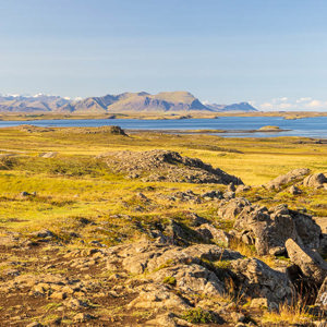 2023-09-11 - Groen,. rotsachtig en verlaten<br/>Langs de N54 - Hvammsfjördur - IJsland<br/>Canon EOS R5 - 65 mm - f/11.0, 1/60 sec, ISO 200