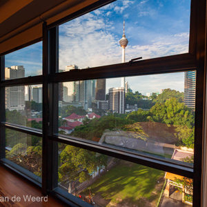 2009-08-29 - Uitzicht vanuit onze kamer<br/>Hotel Maya - Kuala Lumpur - Maleisië<br/>Canon EOS 50D - 10 mm - f/8.0, 0.02 sec, ISO 200