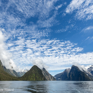 2018-12-10 - Wat hadden we een geluk met het mooie weer<br/>Milford Sound fjord - Milford Sound - Nieuw-Zeeland<br/>Canon EOS 5D Mark III - 16 mm - f/8.0, 1/640 sec, ISO 200