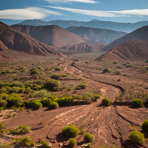 2010-07-06 - Droge rivierbedding<br/>Quebrada de Cafayate - Cafayate - Argentinië<br/>Canon EOS 50D - 24 mm - f/11.0, 1/160 sec, ISO 400