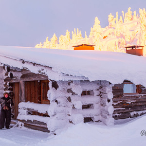 2011-02-11 - Onze Kelo-bungalow<br/>Iso Syöte - Finland<br/>Canon EOS 7D - 24 mm - f/8.0, 0.1 sec, ISO 200