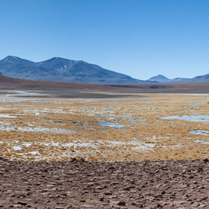 2010-07-15 - Carin zet de enorme vlakte op de foto<br/>Onderweg - Tussen San Pedro de Atacama en C - Chili<br/>Canon EOS 50D - 24 mm - f/11.0, 1/160 sec, ISO 200