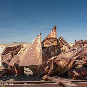 2019-09-15 - Soms zijn het kunstwerken geworden<br/>Cementerio de trenes - Uyuni (Thola Pampa) - Bolivia<br/>Canon EOS 5D Mark III - 40 mm - f/11.0, 0.01 sec, ISO 200