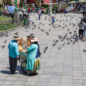 2019-09-16 - De ijsjes werden goed verkocht<br/>Plaza de Armas Murillo - La Paz - Bolivia<br/>Canon EOS 5D Mark III - 70 mm - f/11.0, 1/200 sec, ISO 200