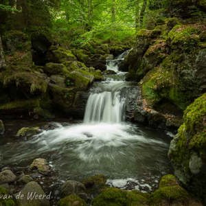 2020-07-16 - Er was een mooie ronde poel ontstaan<br/>Watervallen van Chiloza - Besse en Chandesse - Frankrijk<br/>Canon EOS 5D Mark III - 24 mm - f/8.0, 0.4 sec, ISO 400