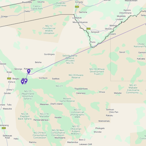 Botswana 2024 - Route 29 April - Naar Kala Lodge