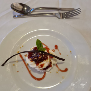2023-09-19 - Mooi opgemaakt dessert<br/>Myggbukta (Mosquito Bay) - Groenland<br/>SM-G981B - 5.4 mm - f/1.8, 0.02 sec, ISO 400