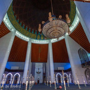 2009-08-04 - Interieur Blauwe Moskee<br/>Shah Alam - Maleisië<br/>Canon EOS 50D - 10 mm - f/8.0, 0.05 sec, ISO 400