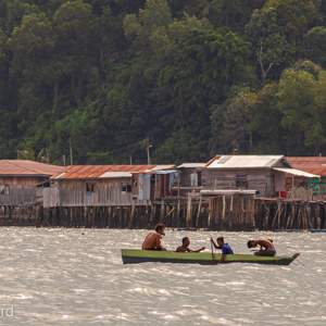 2009-08-17 - Kustdorpje<br/>Op bootje onderweg - Sandakan - Maleisië<br/>Canon EOS 50D - 100 mm - f/6.3, 1/640 sec, ISO 100